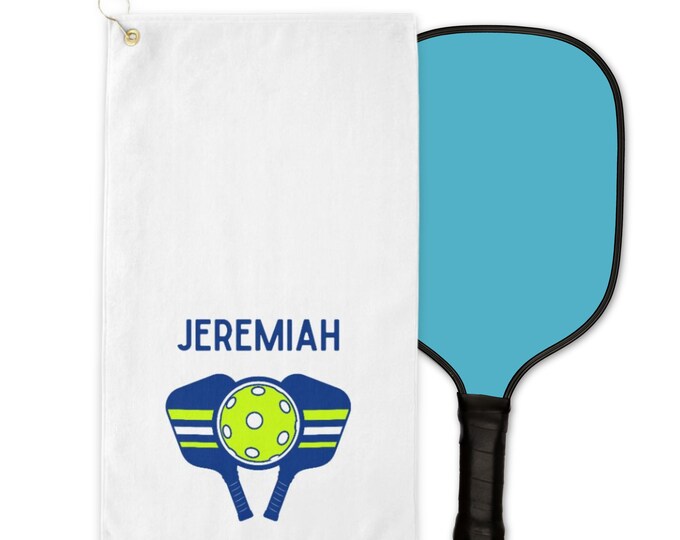 Personalized Pickleball Towel Pickleball Gifts for Him Custom Pickle Ball Gym Towel PE Teacher Gift Bachelor Party Favor Pickleball Party