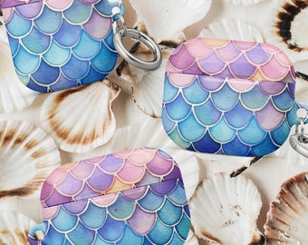 Mermaid Scales AirPod Case Mermaidcore Airpods Pro Case Mermaid Aesthetic AirPod Case Keychain Air Pod Case Cute Airpod Case Airpods 3 Case