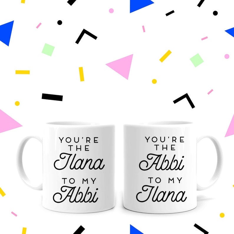 Broad City Mug, Abbi and Ilana, Jewish Best Friend Mug, Best Friend Gift, Friendship Gift, Pop Culture Mug, Galentines Day Gift Idea image 1