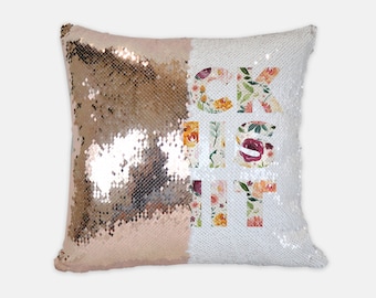 Fuck this Shit Reversible Sequin Pillow Cover for Adults, Sassy Best Friend Gift, Mermaid Pillow, Swearing Gifts, Naughty Funny Gift for Her