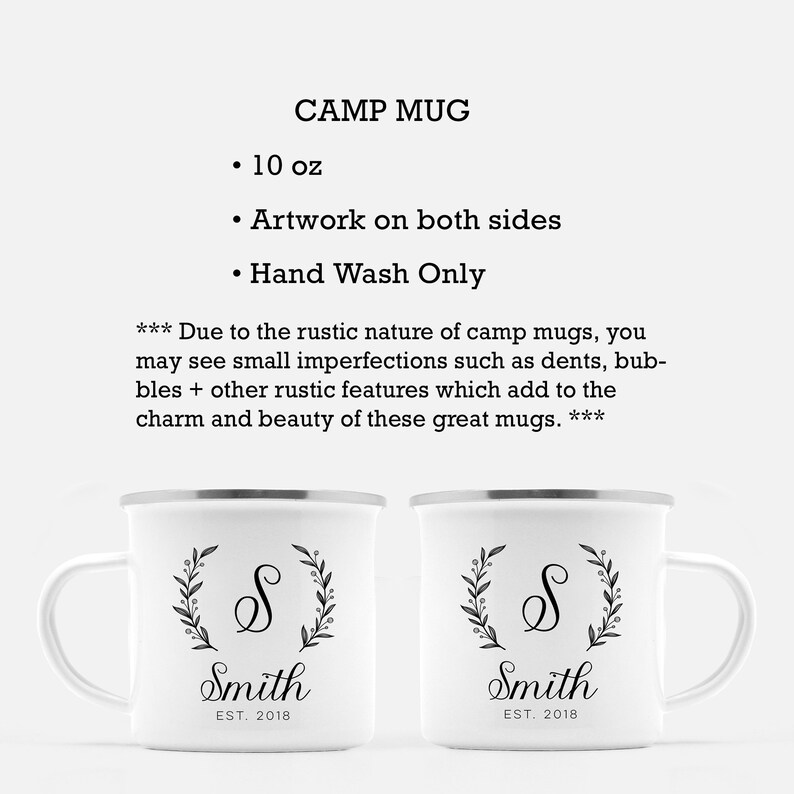 Personalized Camping Mug Family Name Mug Custom Camp Mug Etsy