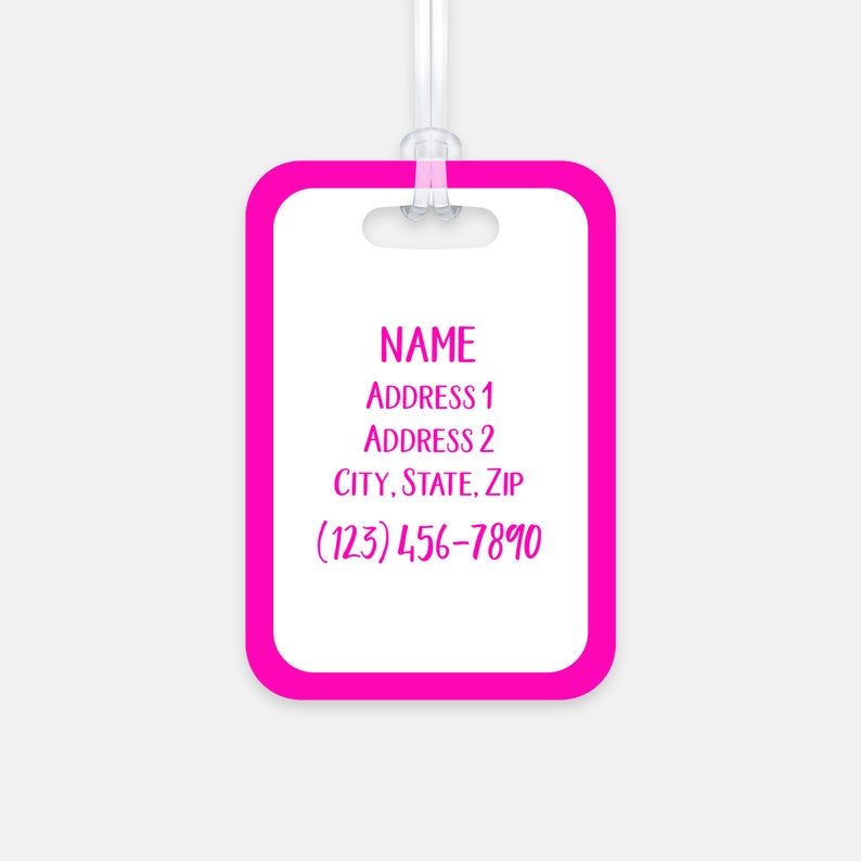 Funny Luggage Tag Emotional Baggage Personalized Custom Etsy