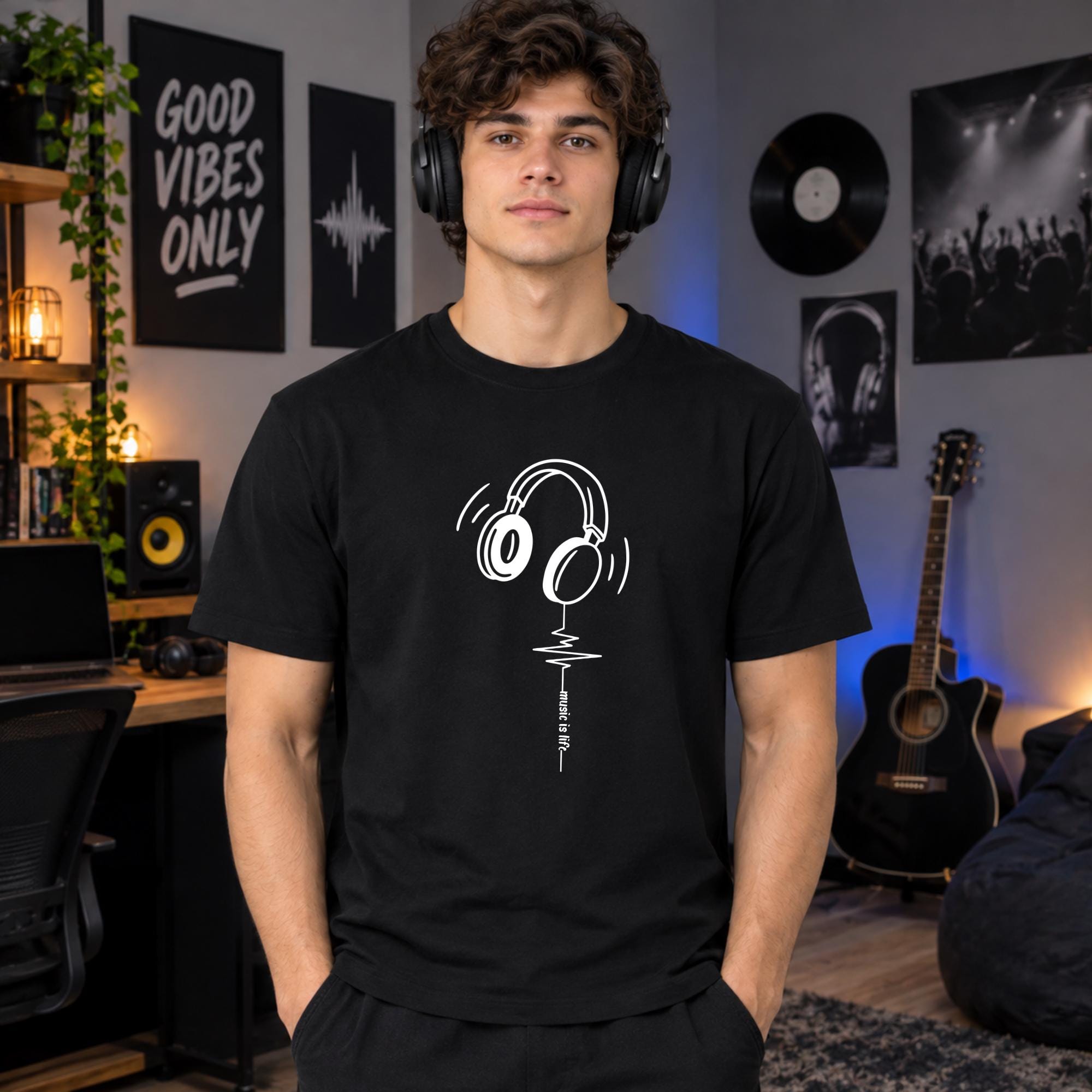 即完品　MUSIC IS MY DRUG & STARCORE Tシャツ Music is my drug t shirt - Etsy 日本