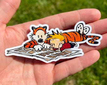 Happy 14 Calvin And Hobbes Kiss-cut Sticker Stickers Car Magnet Accessories and Gifts for Moms Logo vinyl Decal