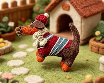 Handcrafted animals keychain, Nepalese wool felt decoration, bag charm