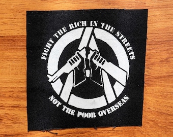 Fight the Rich, Not the Poor - Punk Patch