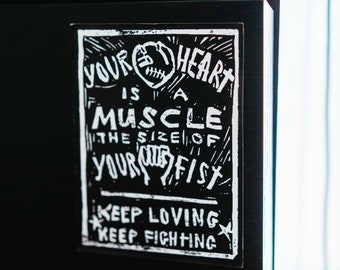 Your Heart Is A Muscle - Punk Sticker