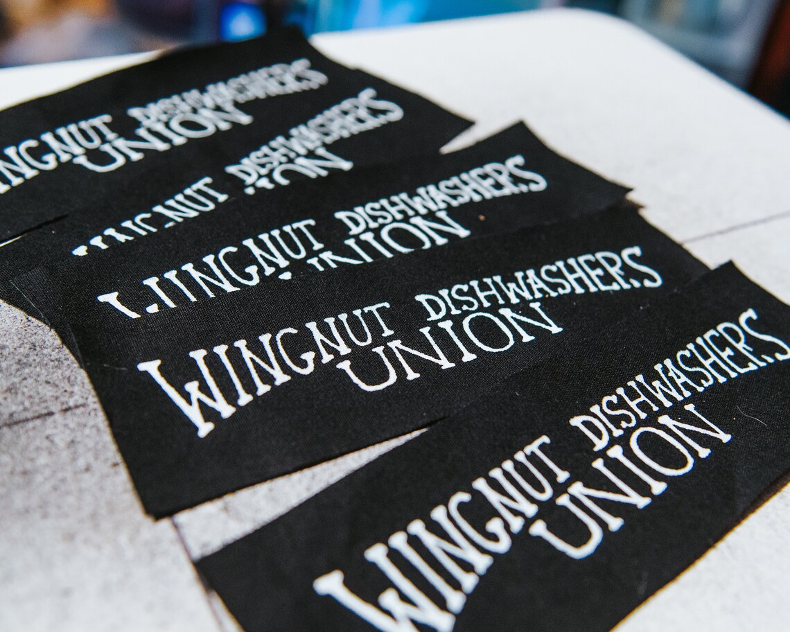 Wingnut Dishwashers Union Logo Punk Patch Etsy