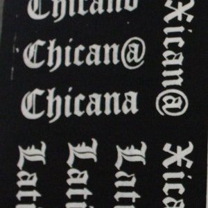 Xicana/o // Latina/o // Chicana/o Punk Patch image 2