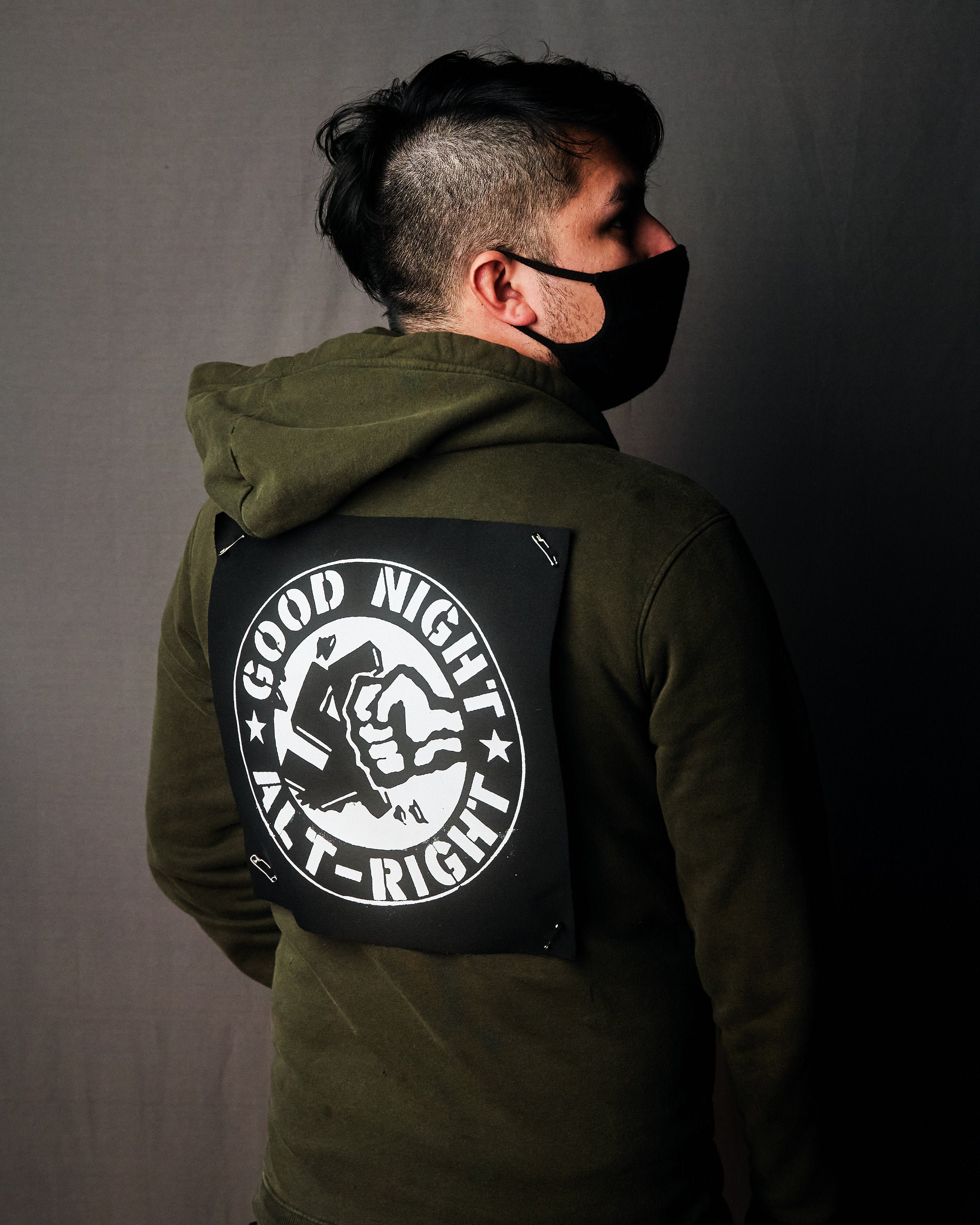 Goodnight Alt Right - Punk Back Patch - Etsy