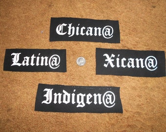 Xicana/o // Latina/o // Chicana/o - Punk Patch