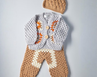Conjunto para recién nacido | Kit de tejido para bebé hecho a mano | Regalo para baby shower