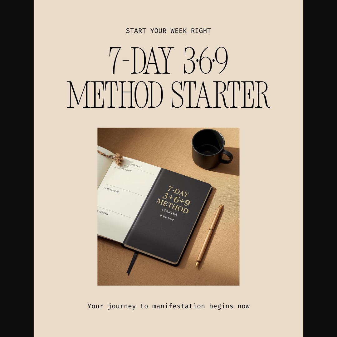 7-Day 3-6-9 Method Starter