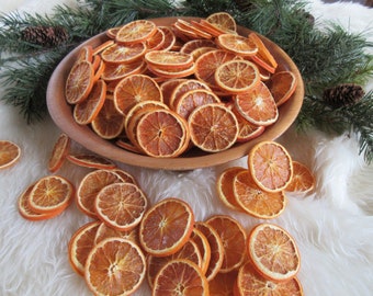 Dried Orange Slices - 20 Slices - Primitive Orange Slices -Orange Slice Bowl Fillers - Christmas Dried Oranges  - Potpourri Orange Slices