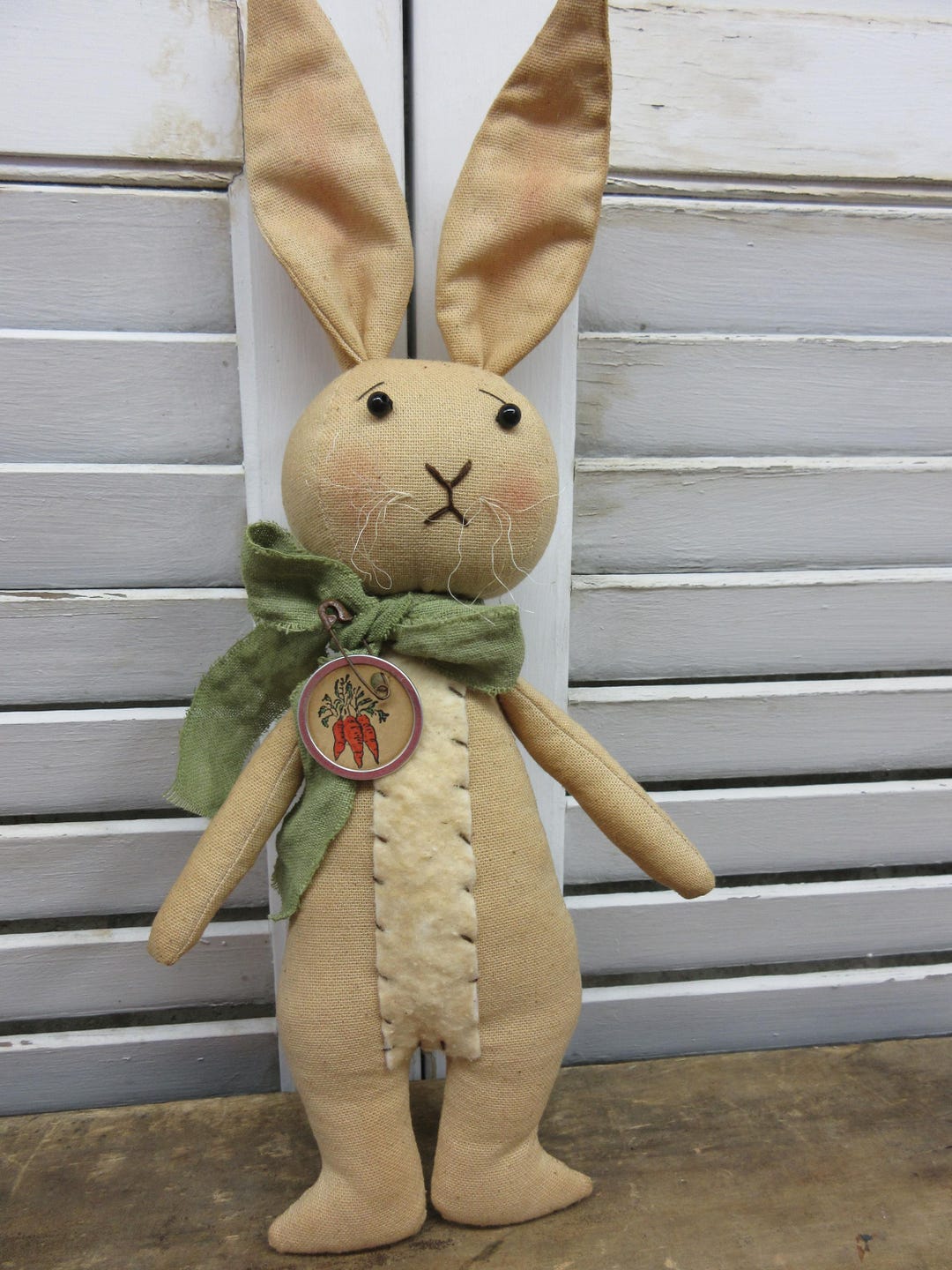 Primitive Rabbit - Primitive Bunny -bella Bunny - Folky Rabbit - Folk ...