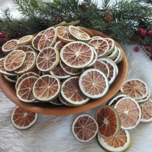 Dried Lime Slices - 20 Slices - Primitive Lime Slices - Lime Slice Bowl Fillers- Christmas Dried Limes - Potpourri Lime Slices - Decorative