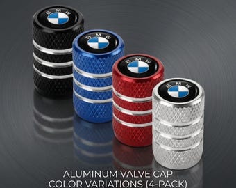 BMW Aluminum Tire Valve Caps – M Sport Wheel Dust Covers (4-Pack)