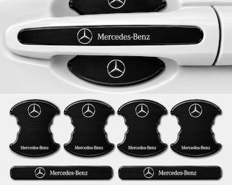 Carbon Fiber Car Door Handle Protector Kit | Scratch Guard Decals for BMW Mercedes-Benz