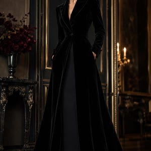 Black Evening Coat - Etsy
