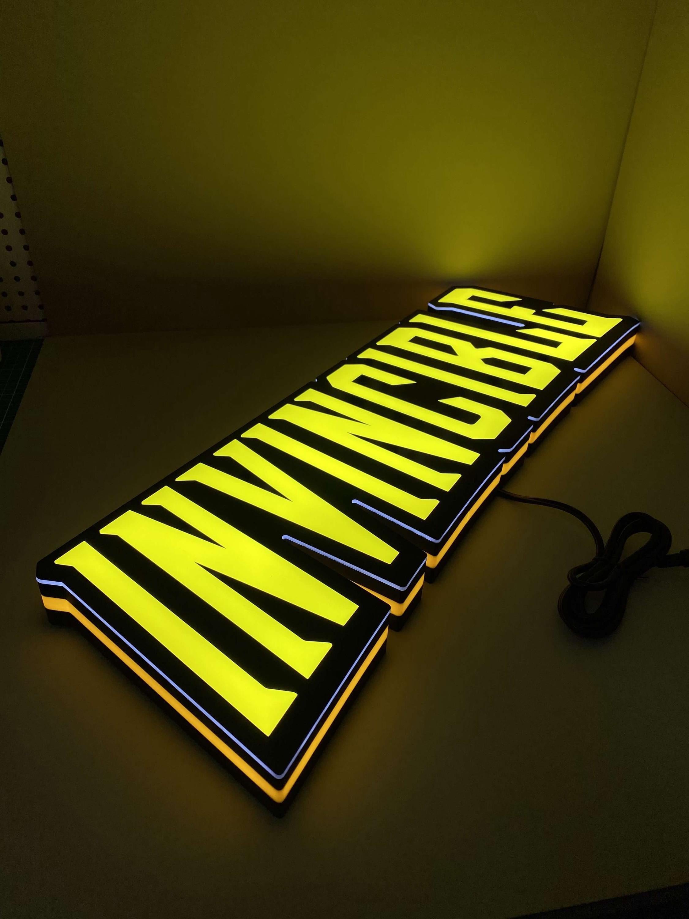 Invincible Comic Sign Light, Custom Superhero Wall Art for Game Room - Etsy