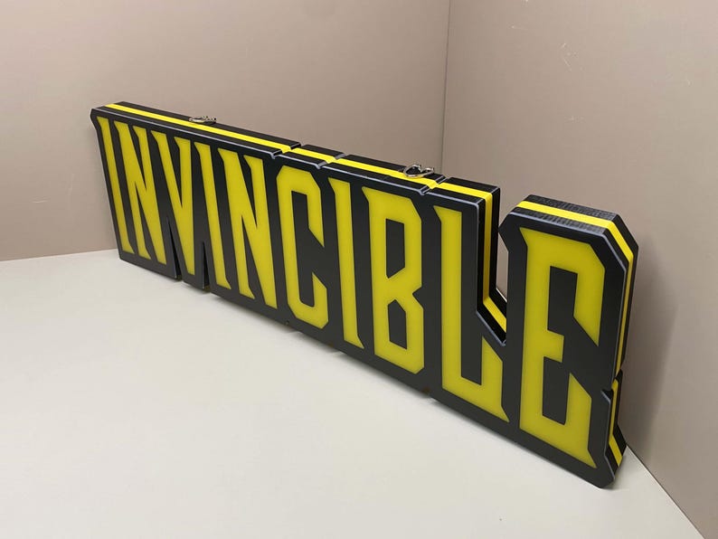 Invincible Comic Sign Light, Custom Superhero Wall Art for Game Room - Etsy