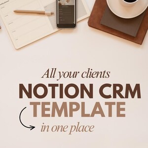 Notion CRM Template for Freelancers | Client Management | Business Dashboard | Invoice & Project Tracker | French Version