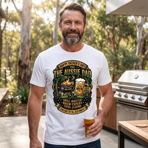Aussie Dad BBQ King Grill Master Beer Barbie PNG (Digital Download)