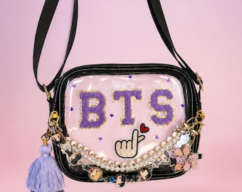 BTS ARIRANG World Tour Clear Crossbody Bag, Kpop Transparent Concert Stadium Bag, Stadium Approved Clear Purse, K-Pop Concert Gifts