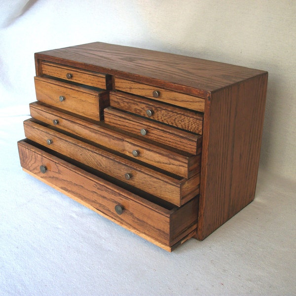 Antique Wood Machinist Chest