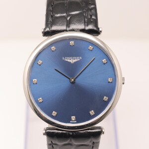 Refurbished Longines Automatic Blue Dial Unisex Wristwatch.