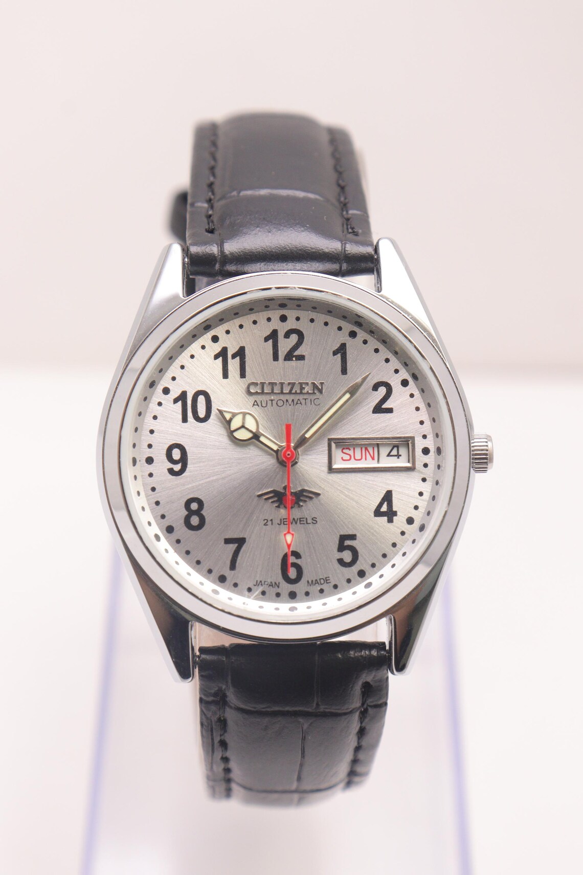 Vintage Citizen Automatic Movement No 8200 Japan Made Day Date Men's Wristwatch., photo 1 sur 5