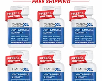 Omega XL Joint & Muscle Support Supplement – Pack of 6 Bottles