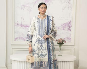 Silk Blend Kurta set for Women with Dupatta and bottomwear
