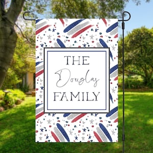 July 4th Garden Flag, Patriotic Garden Flag, Summer Garden Flag, Porch Decor, Entry Flag, Yard Decor, Housewarming Gift, Independence Day