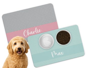 Personalized Pet Food Mat: Custom Dog & Cat Placemat