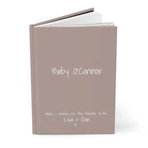 Baby Shower Guest Book, Advice and Wishes, Spiral Notebook, Guest Book, Small Notebook, Personalized, Baby Gift, Baby Shower, Advice