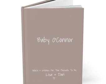 Personalized Baby Shower Guest Book: Advice & Wishes Memory Book