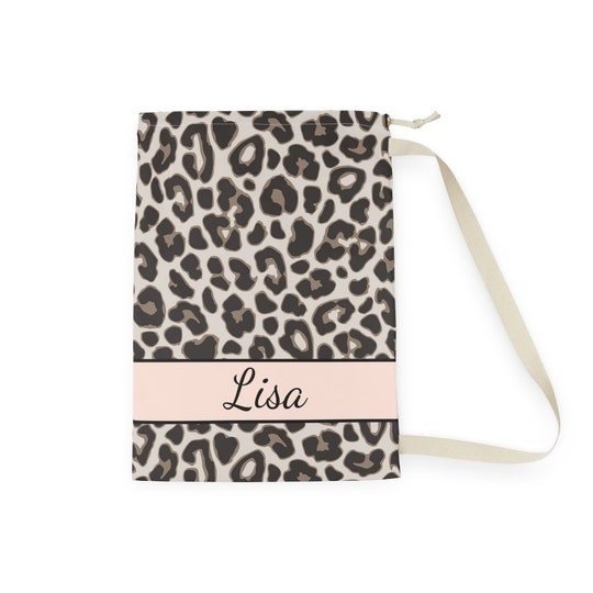 Personalized Laundry Bag Leopard