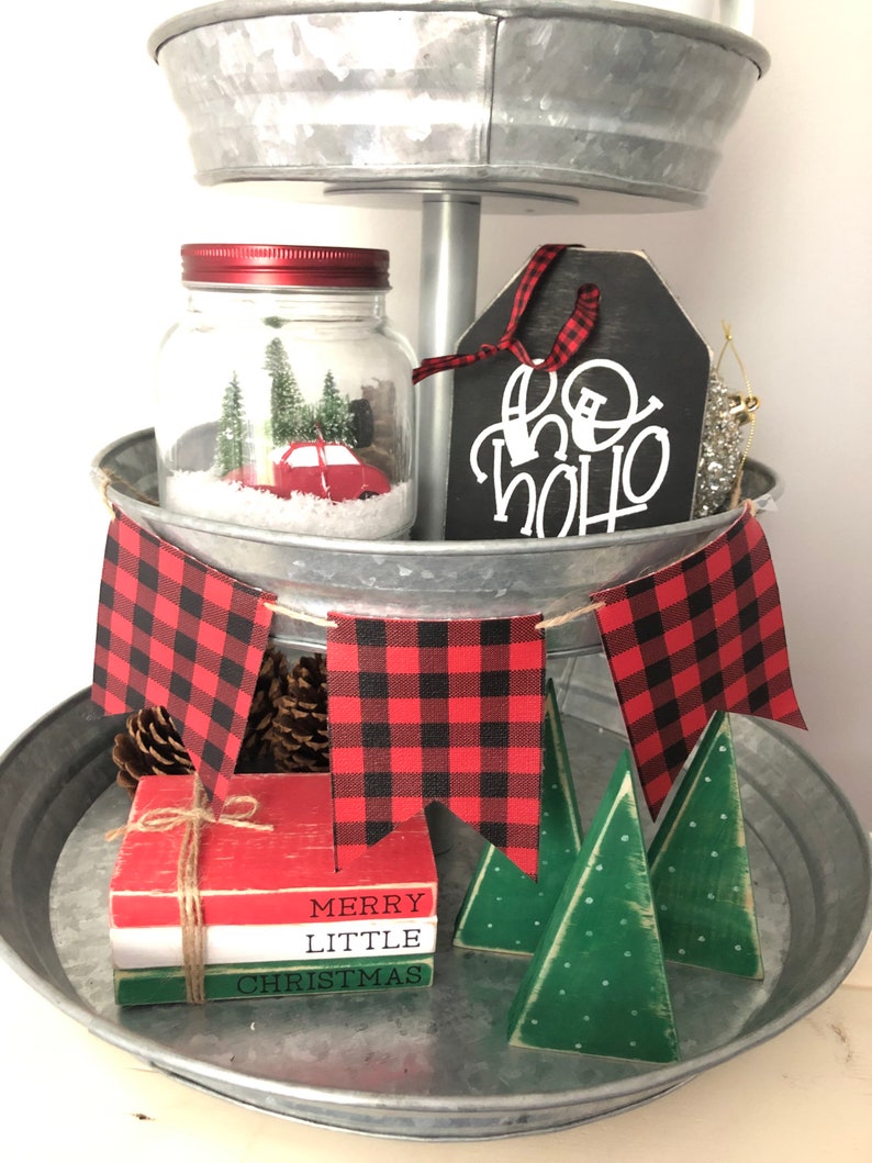 Wood Christmas Trees Tree for Tiered Tray Christmas Tiered Etsy