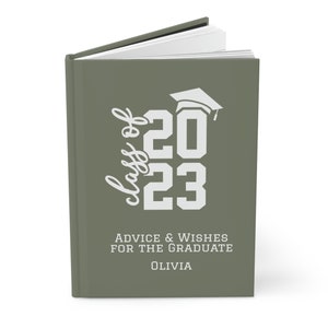 Personalized Graduation Guest Book 2025: Hardcover Memory Journal zdjęcie 4
