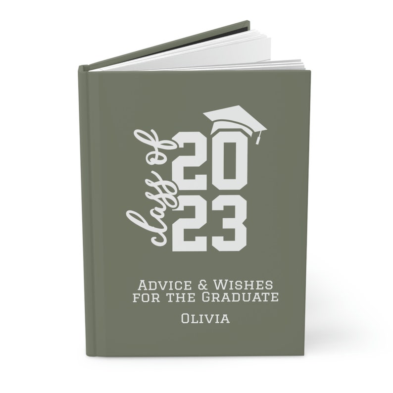 Personalized Graduation Guest Book 2025: Hardcover Memory Journal zdjęcie 4