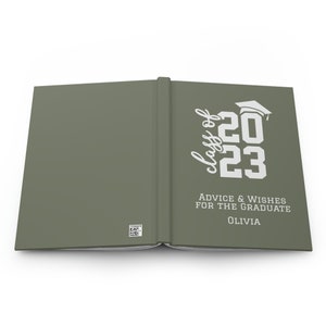 Personalized Graduation Guest Book 2025: Hardcover Memory Journal zdjęcie 9