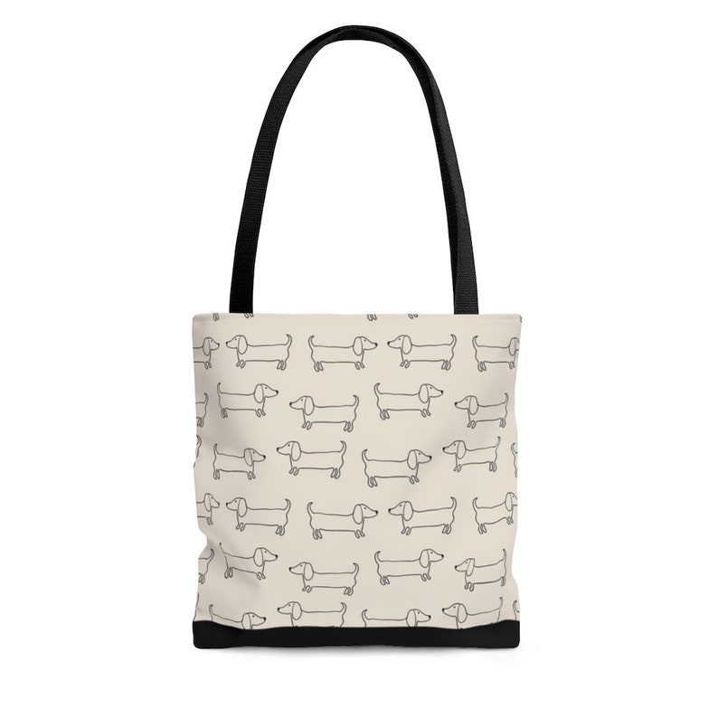 Dachshund Tote Bag, Dachshund Gift, Dog Mom, Dachshund Decor, Dachshund Purse, Funny Dachshund, Wiener Dog Gift, Hot Dog Gift, Dog Owner afbeelding 4