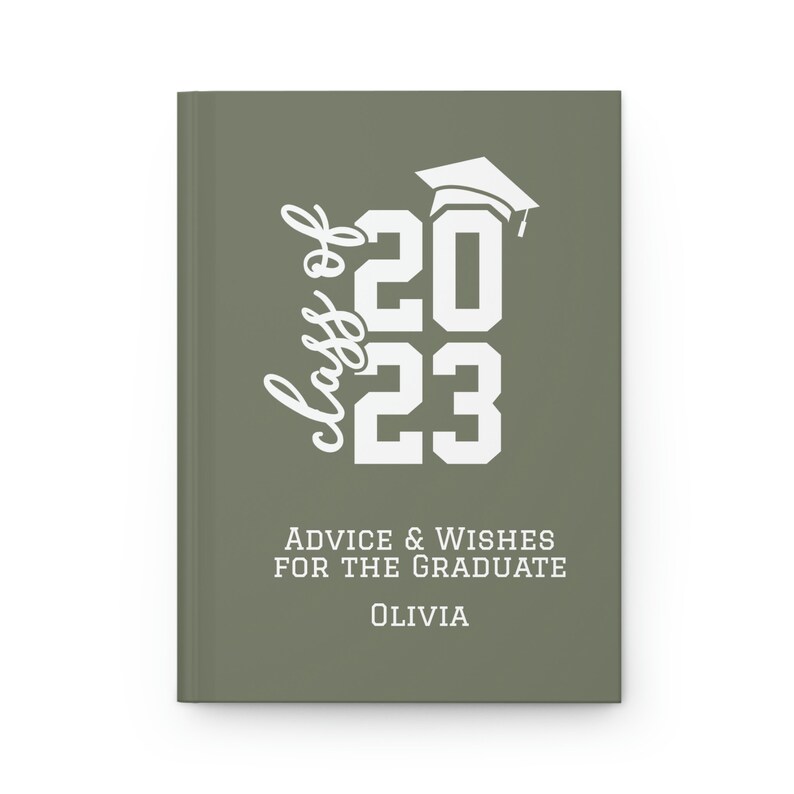 Personalized Graduation Guest Book 2025: Hardcover Memory Journal zdjęcie 6