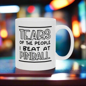 Pinball Gift, Funny Pinball Mugs, Pinball Player, Pinball Lover Gift, Pinball Wizard, Gift for him, Gift for her, Pinball Champion, Prize