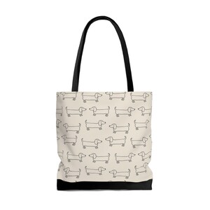 Dachshund Tote Bag, Dachshund Gift, Dog Mom, Dachshund Decor, Dachshund Purse, Funny Dachshund, Wiener Dog Gift, Hot Dog Gift, Dog Owner afbeelding 3