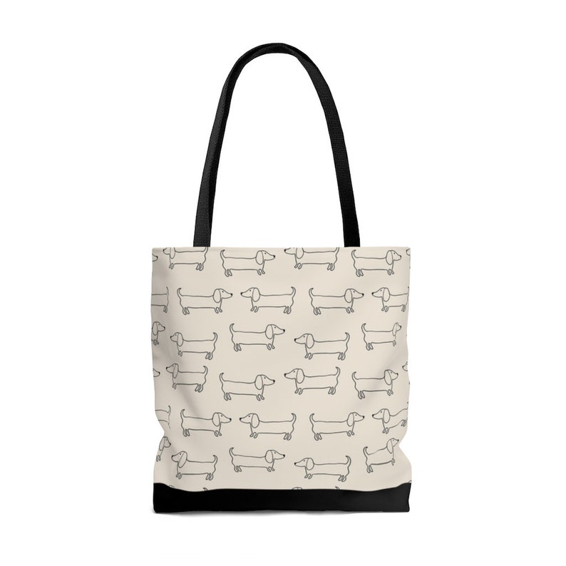 Dachshund Tote Bag, Dachshund Gift, Dog Mom, Dachshund Decor, Dachshund Purse, Funny Dachshund, Wiener Dog Gift, Hot Dog Gift, Dog Owner afbeelding 3
