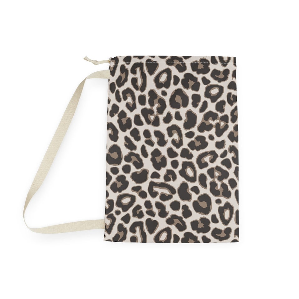 Personalized Laundry Bag Leopard