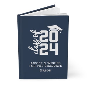 Personalized Graduation Guest Book 2025: Hardcover Memory Journal zdjęcie 5