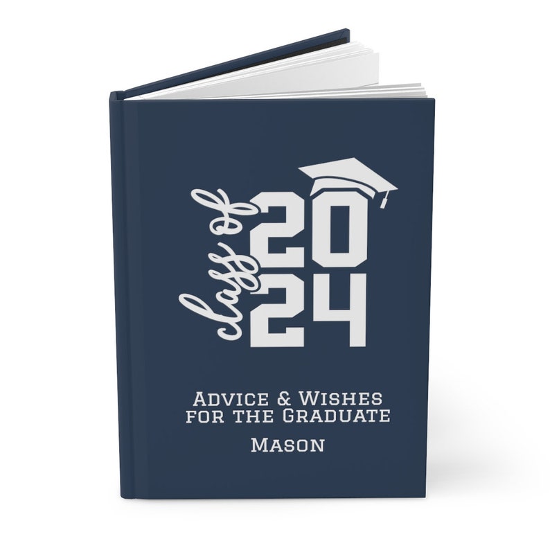 Personalized Graduation Guest Book 2025: Hardcover Memory Journal zdjęcie 5